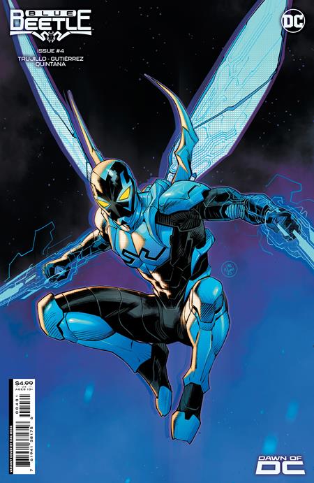BLUE BEETLE #4 CVR B DAN MORA CARD STOCK VAR