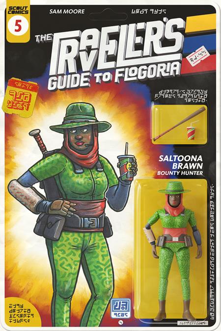 TRAVELERS GUIDE TO FLOGORIA #5 (OF 5) CVR B INC 1:10 SAM MOORE ACTION FIGURE VAR