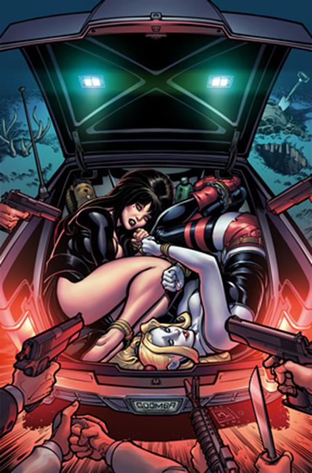 HARLEY QUINN X ELVIRA #2 CVR R INC 1:25 CHAD HARDIN VIRGIN VAR