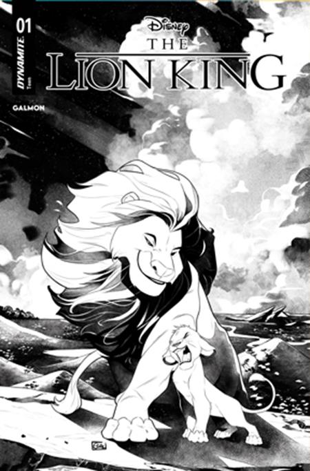 LION KING #1 CVR I INC 1:15 EDWIN GALMON LINE ART VAR