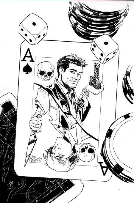 SUPERNATURAL #2 CVR L INC 1:11 DAVID COUSENS LINE ART VIRGIN FOC BONUS VAR