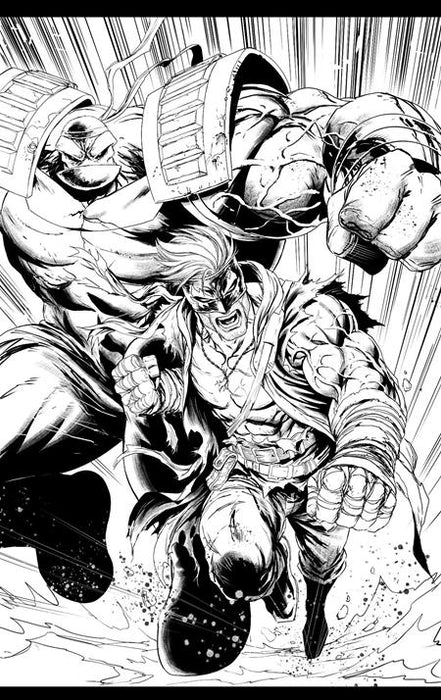 FINAL BOSS #1 CVR J TYLER KIRKHAM YOUNGBLOOD TEAM UP B&W VIRGIN VAR