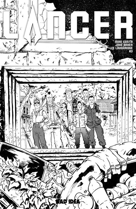 LANCER #3 (OF 4) CVR D INC 1:20 JAKE BAKER B&W VAR