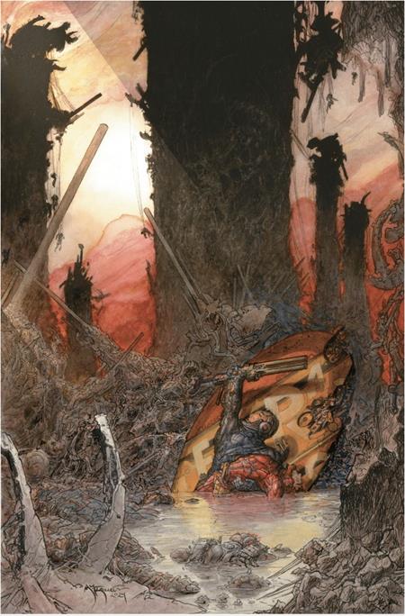 PLANET DEATH #2 (OF 4) 2ND PRINTING CVR B INC 1:20 MICHAEL KALUTA VIRGIN VAR