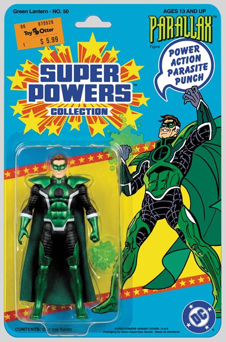 GREEN LANTERN #50 FACSIMILE EDITION CVR B JASON GEYER & ALEX SAVIUK PARALLAX SUPER POWERS CARD STOCK VAR
