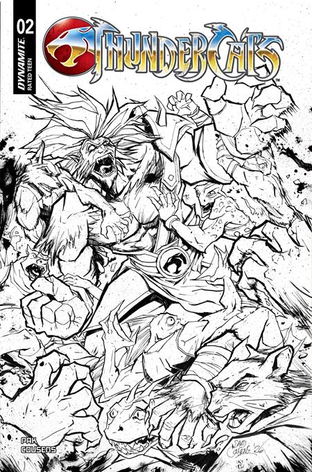 THUNDERCATS (2026) #2 CVR I INC 1:20 DAVID COUSENS LINE ART VAR