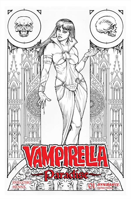 VAMPIRELLA PARADISE #1 CVR P INC 1:15 JOSEPH MICHAEL LINSNER LINE ART VAR