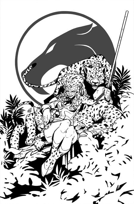 THUNDERCATS CHEETARA #2 CVR M INC 1:7 ALESSANDRO MIRACOLO LINE ART VIRGIN VAR