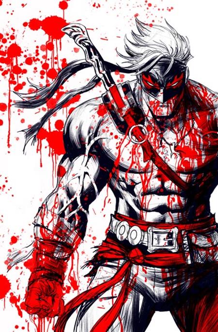 FINAL BOSS #1 BLACK WHITE AND BLOOD REPRINT CVR E INC 1:50 TYLER KIRKHAM VIRGIN FOIL VAR