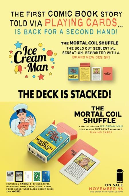 ICE CREAM MAN THE MORTAL COIL SHUFFLE CARD (NEW EDITION)