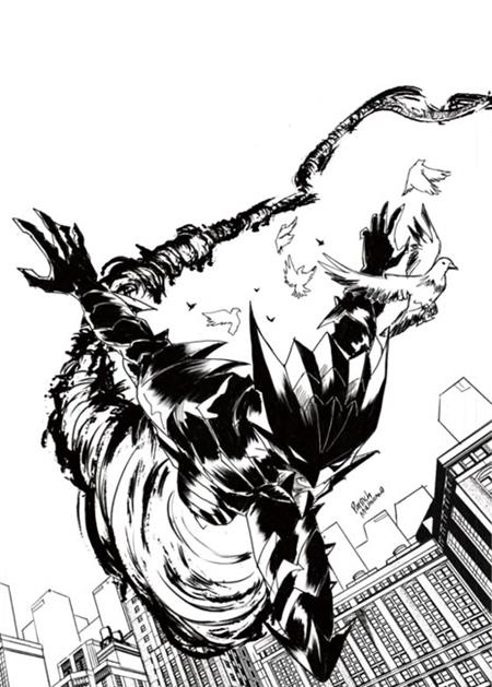 FIREBORN #6 CVR H INC 1:50 PATRICK MULHOLLAND B&W VIRGIN CARDSTOCK VAR