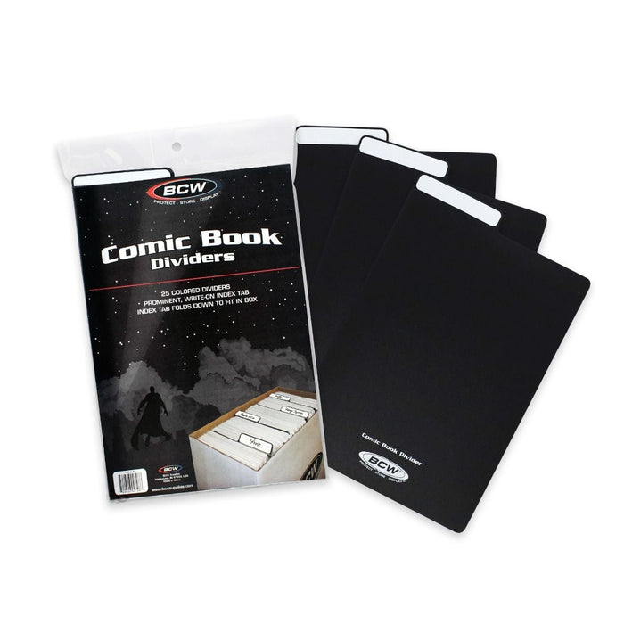 Plastic Comic Title Divider (pack of 25) (black)