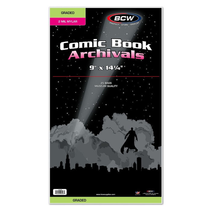 Comic Bags - Mylar - Graded (25 count pack)