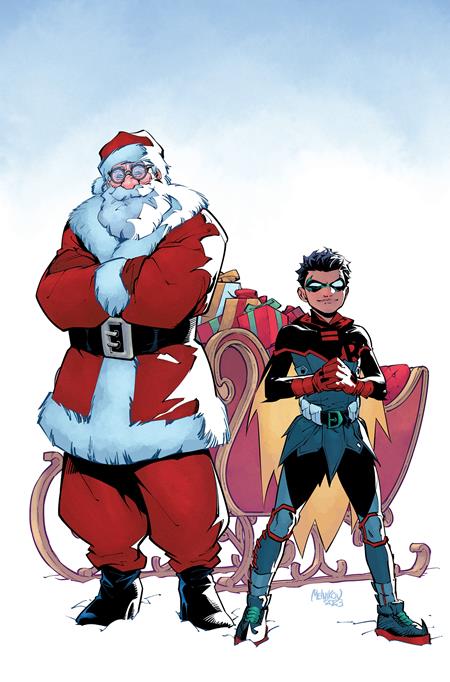 BATMAN AND ROBIN #4 CVR D GLEB MELNIKOV SANTA CARD STOCK VAR