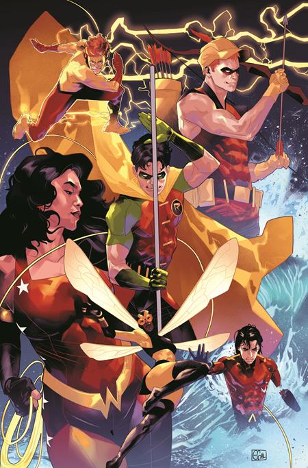 WORLDS FINEST TEEN TITANS #6 (OF 6) CVR E INC 1:50 EDWIN GALMON CARD STOCK VAR