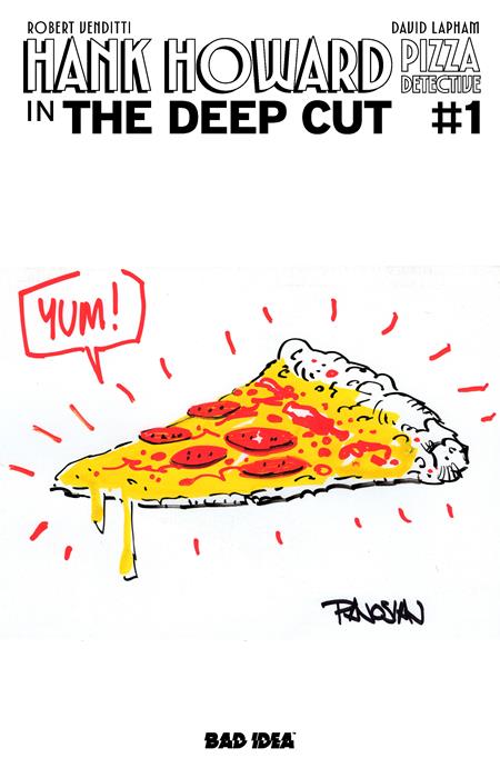 HANK HOWARD PIZZA DETECTIVE THE DEEP CUT #1 (ONE SHOT) CVR I INC 1:100 PIZZA BY DAN PANOSIAN PIZZA BY VAR