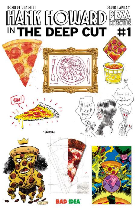 HANK HOWARD PIZZA DETECTIVE THE DEEP CUT #1 (ONE SHOT) CVR J INC 1:250 RYAN SOOK JESSE LONERGAN EXTRA LARGE PIE VAR