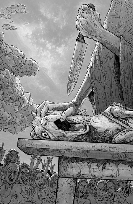 IT DEMANDS SACRIFICE #3 (OF 4) CVR E INC 1:50 ADAM POLLINA B&W VIRGIN VAR
