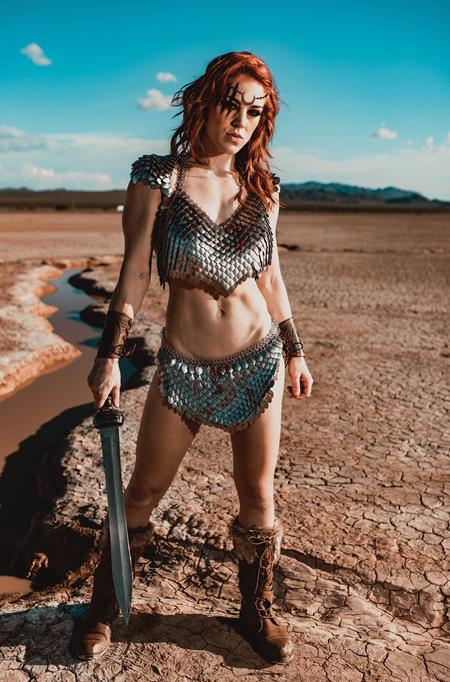 RED SONJA SHE DEVIL WITH A SWORD #8 CVR H INC 1:10 COSPLAY MOLLY STEWART VIRGIN VAR