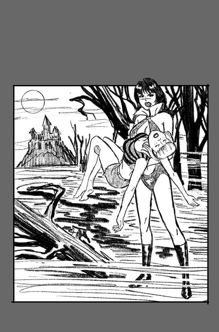 SABRINA THE TEENAGE WITCH VAMPIRELLA #1 CVR M INC 1:10 BILL GALVAN PENCILS VAR