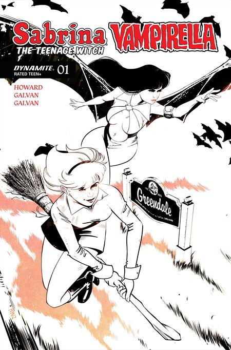 SABRINA THE TEENAGE WITCH VAMPIRELLA #1 CVR P INC 1:15 SEBASTIN PIRIZ LINE ART VAR
