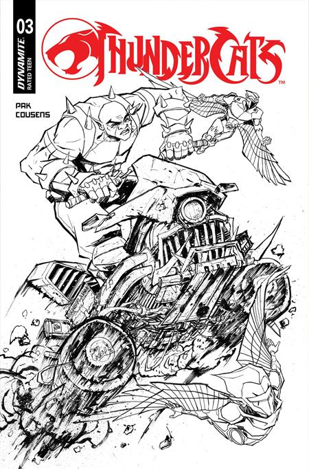 THUNDERCATS (2026) #3 CVR I INC 1:20 DAVID COUSENS LINE ART VAR