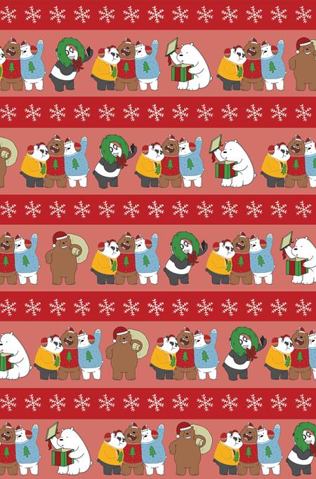 WE BARE BEARS CHRISTMAS SPECIAL #1 (ONE SHOT) CVR H INC 1:10 WRAPPING PAPER VIRGIN VAR