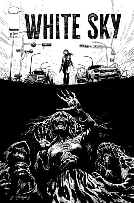 WHITE SKY #8 CVR B MARCELO FRUSIN B&W VAR