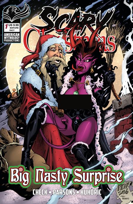 SCARY CHRISTMAS BIG NASTY SURPRISE #1 CVR C NEIL VOKES RACY VAR