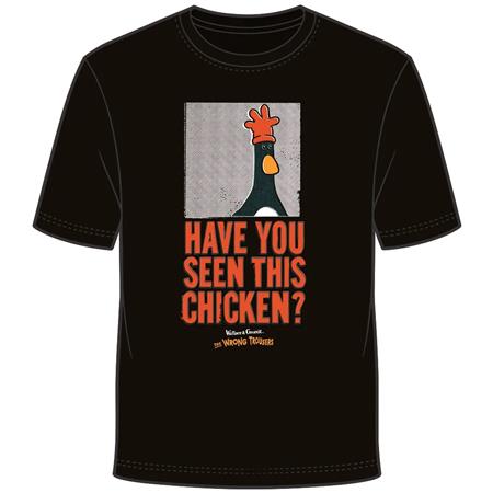WALLACE & GROMIT FEATHERS WANTED T-SHIRT XL
