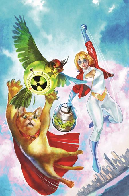 POWER GIRL #5 CVR E INC 1:50 STEVE PUGH CARD STOCK VAR
