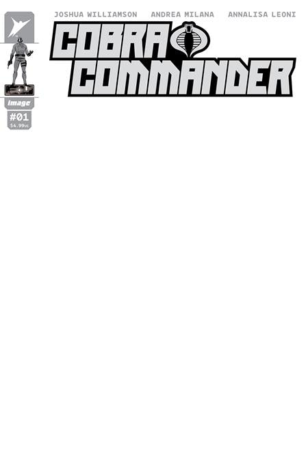 COBRA COMMANDER #1 Cover G Blank Sketch Cover