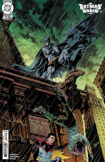 BATMAN AND ROBIN #17 CVR D INC 1:25 MIKE PERKINS CARD STOCK VAR