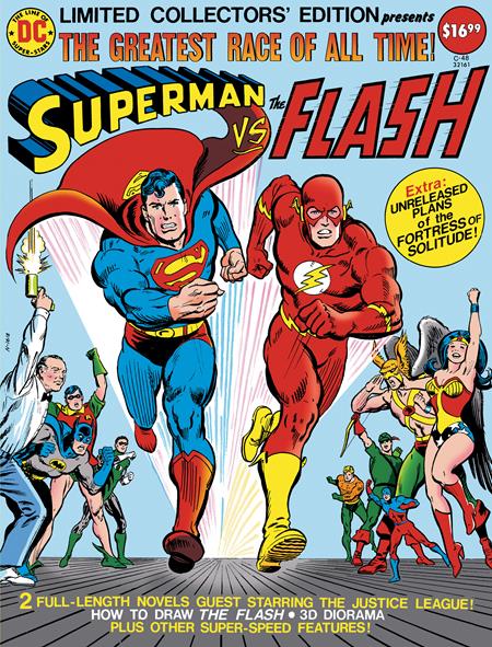 LIMITED COLLECTORS EDITION #48 SUPERMAN VS THE FLASH FACSIMILE EDITION CVR B CARMINE INFANTINO JOSE LUIS GARCIA-LOPEZ & BOB OKSNER FOIL VAR
