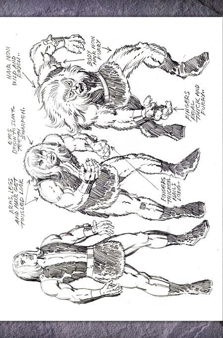 THUNDARR THE BARBARIAN #1 CVR U INC 1:7 JACK KIRBY MODEL SHEET VIRGIN FOC BONUS VAR