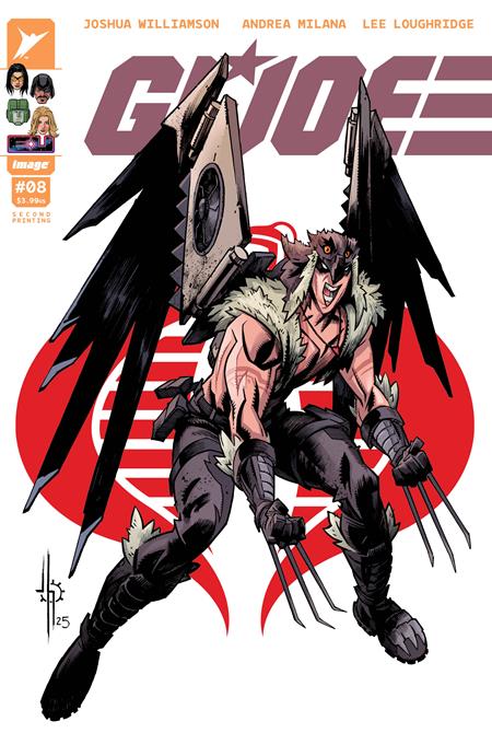 GI JOE #8 2ND PRINTING CVR B JASON HOWARD RAPTOR VAR