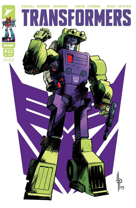 TRANSFORMERS #22 2ND PRINTING CVR A JASON HOWARD DECEPTICON CVR