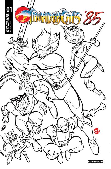 THUNDERCATS 85 #1 CVR K INC 1:10 CRAIG ROUSSEAU LINE ART VAR