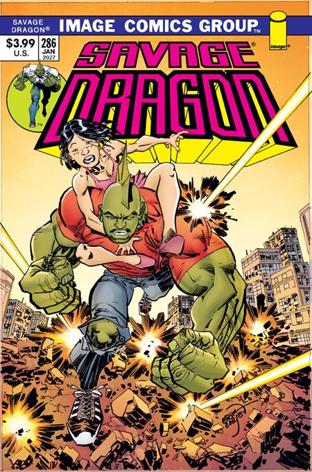 SAVAGE DRAGON #286 CVR B ERIK LARSEN 70S THROWBACK VAR