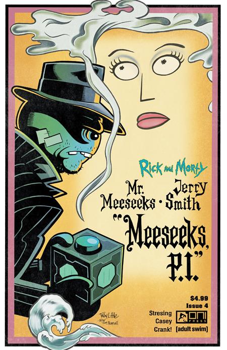 RICK AND MORTY MEESEEKS PI #4 (OF 4) CVR C INC 1:10 TROY LITTLE HOMAGE VAR