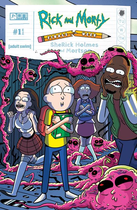 RICK AND MORTY PRESENTS FINALS WEEK SHERICK HOLMES AND MORTSON #1 (OF 5) CVR C INC 1:10 MARC ELLERBY INTERLOCKING COVER VAR