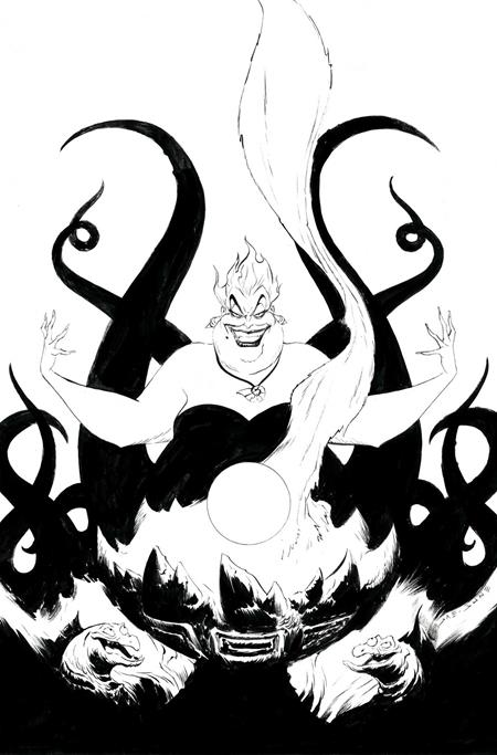 DISNEY VILLAINS URSULA #1 CVR P INC 1:5 JAE LEE LINE ART VIRGIN VAR