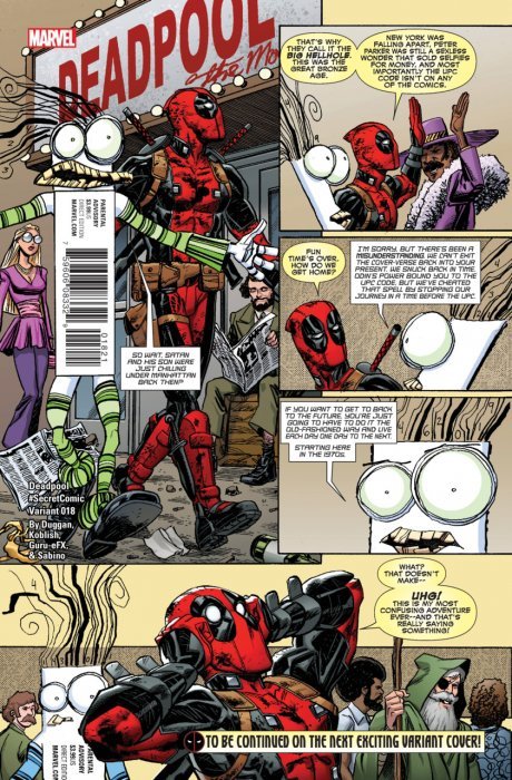 Deadpool (2015) #18 (Koblish Secret Comic Variant)