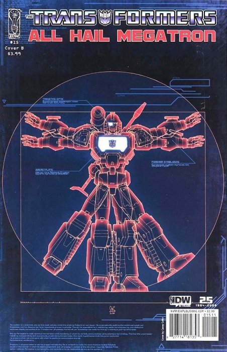Transformers: All Hail Megatron (2008) #15 (Cover B Coller)