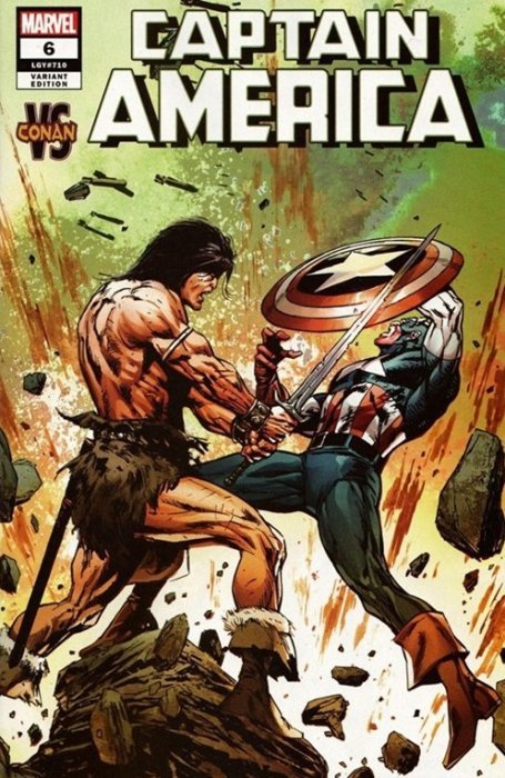 Captain America (2018) #6 (CONAN VS MARVEL VARIANT)