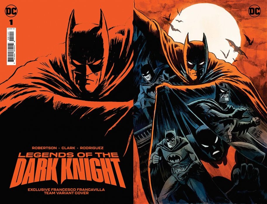 LEGENDS OF THE DARK KNIGHT #1 TEAM CVR FRANCESCO FRANCAVILLA CARD STOCK VAR