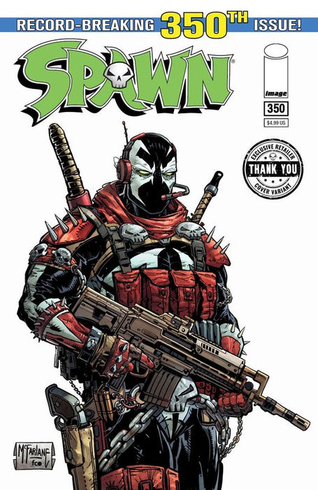SPAWN #350  Signed by Todd McFarlane (One Per Store)