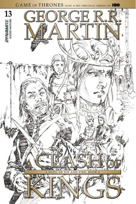 Game of Thrones Clash of Kings (2017) #13 (Cover D 1:15 Rubi B&W Variant)