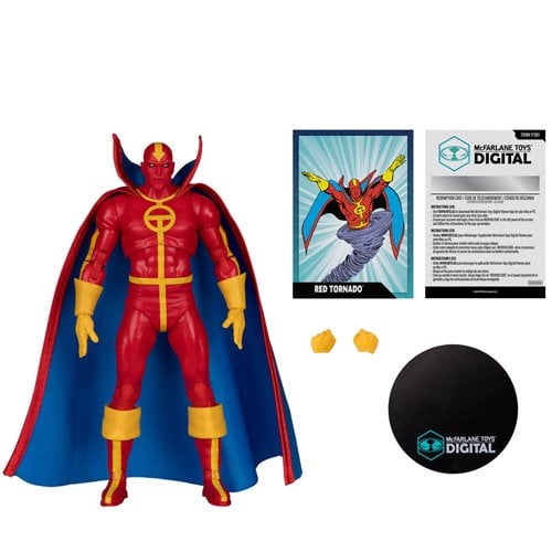 DC McFarlane Digital Wave 6 7-Inch Scale Red Tornado Action Figure