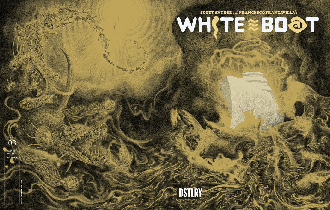 WHITE BOAT #3 1:15 CVR E JEREMY BASTIAN VARIANT